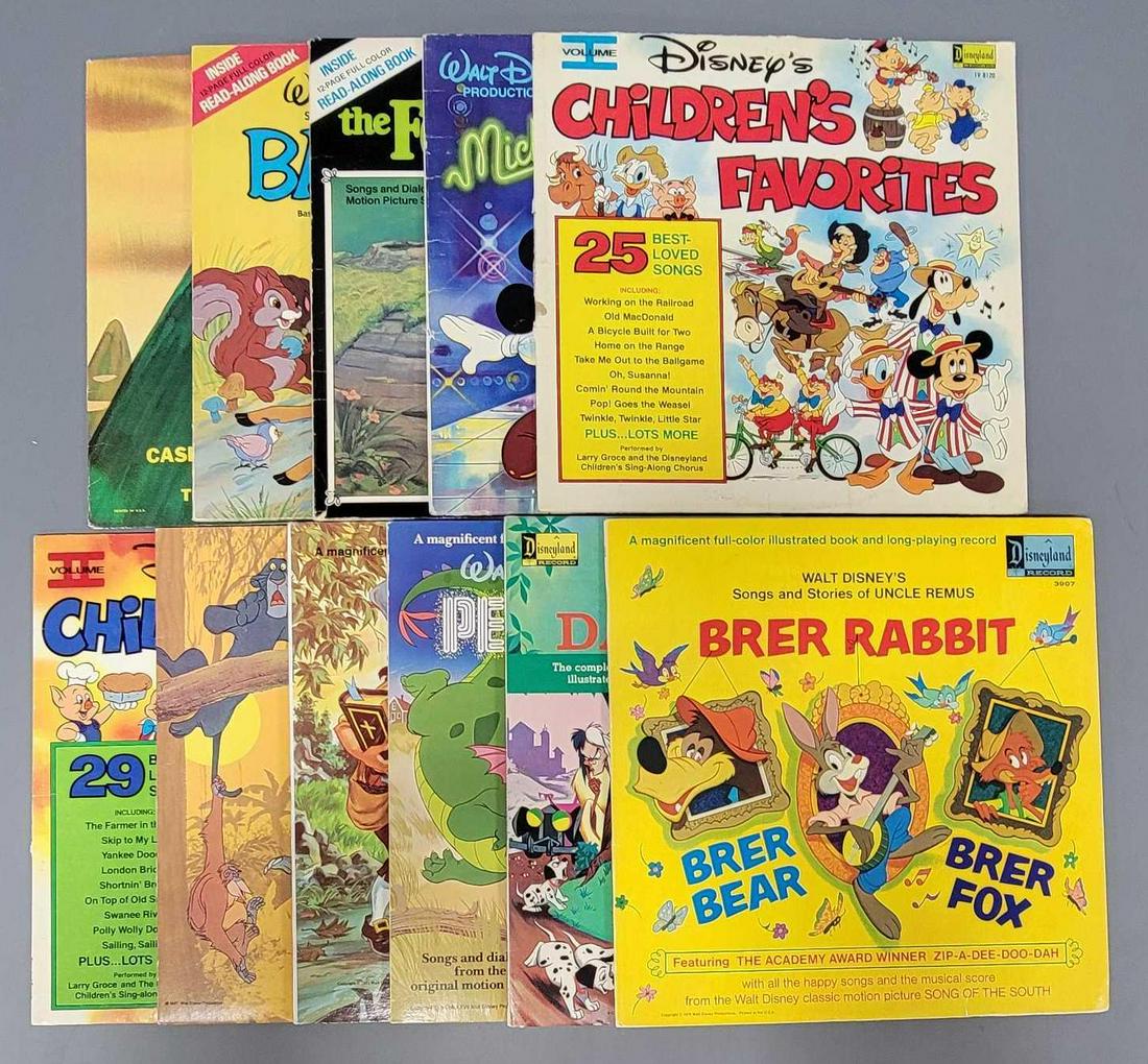 Eleven Walt Disney Childrens LPs (1 of 6)