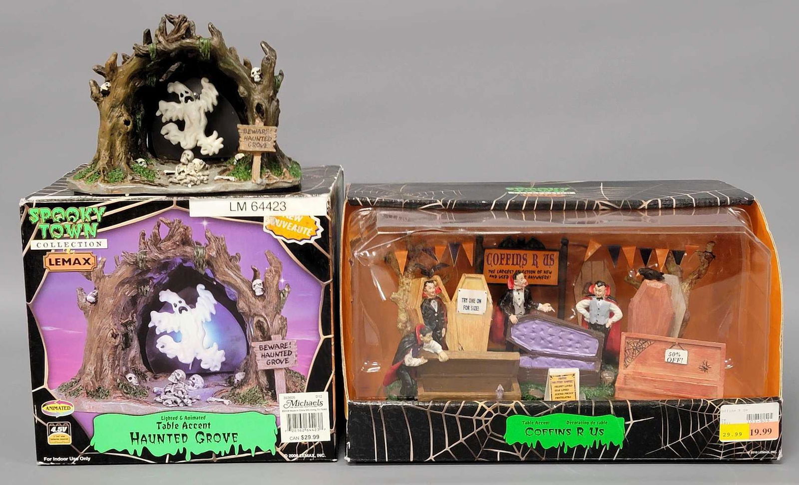 Two Lemax Spooky Town Halloween displays in original boxes (1 of 8)