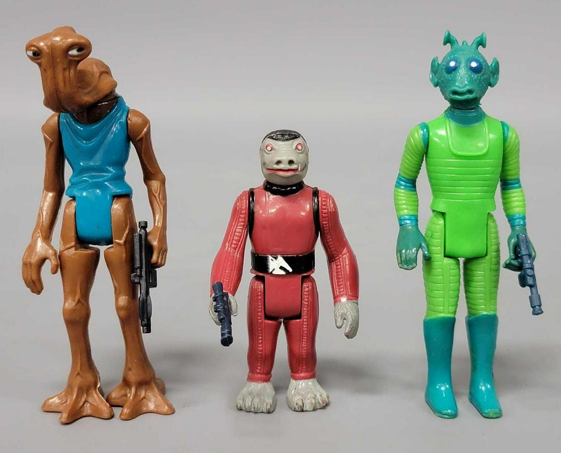 Three original Star Wars action figures from Episode Four (1 of 7)