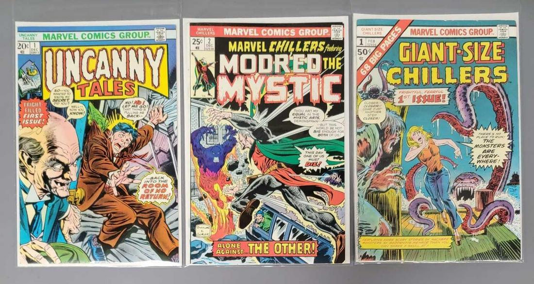 Three Marvel comics Uncanny Tales 1 Giant-Size Chillers 1 (1 of 4)