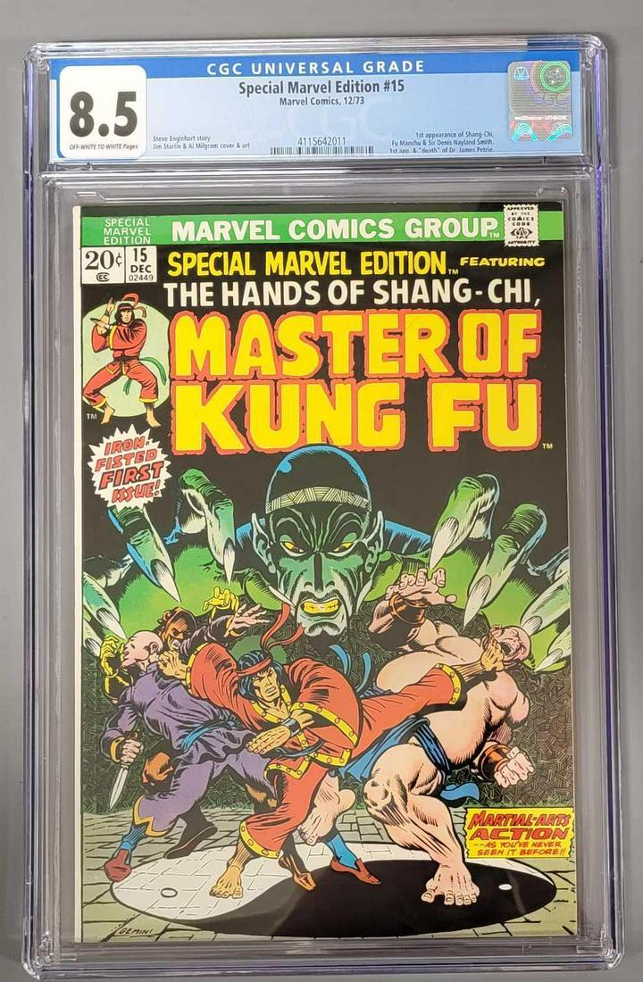 Special Marvel Edition 15 CGC 8.5 Master of Kung Fu 1st appearance of Shang-Chi (1 of 10)