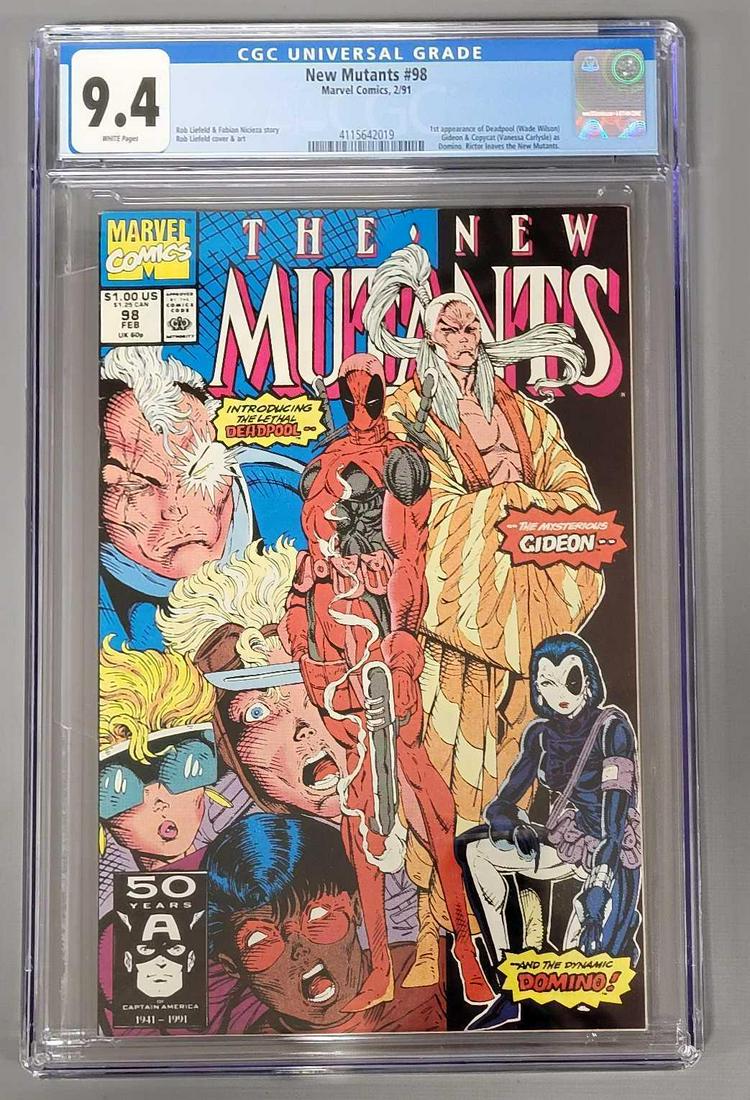 New Mutants 98 CGC 9.4 1st appearance of Deadpool Gideon (1 of 9)
