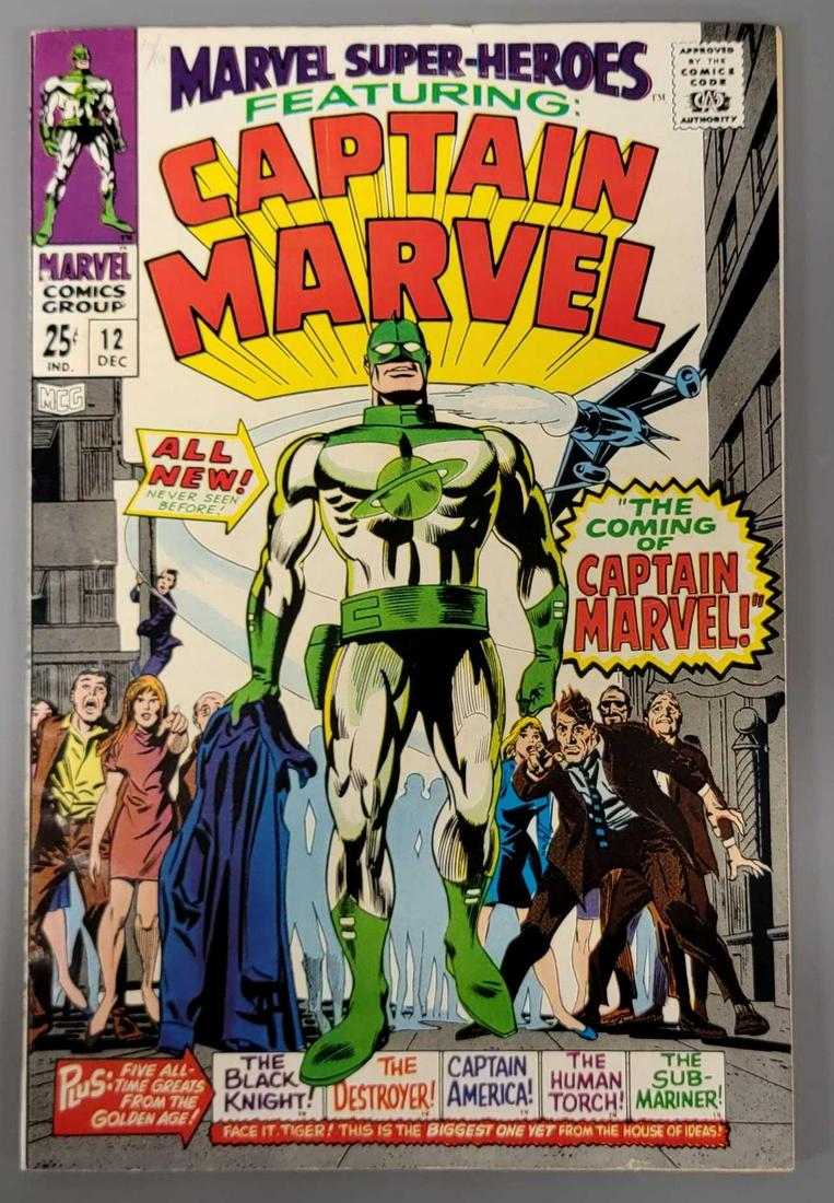 Marvel Super-Heroes 12 1st appearance of Captain Marvel (1 of 12)