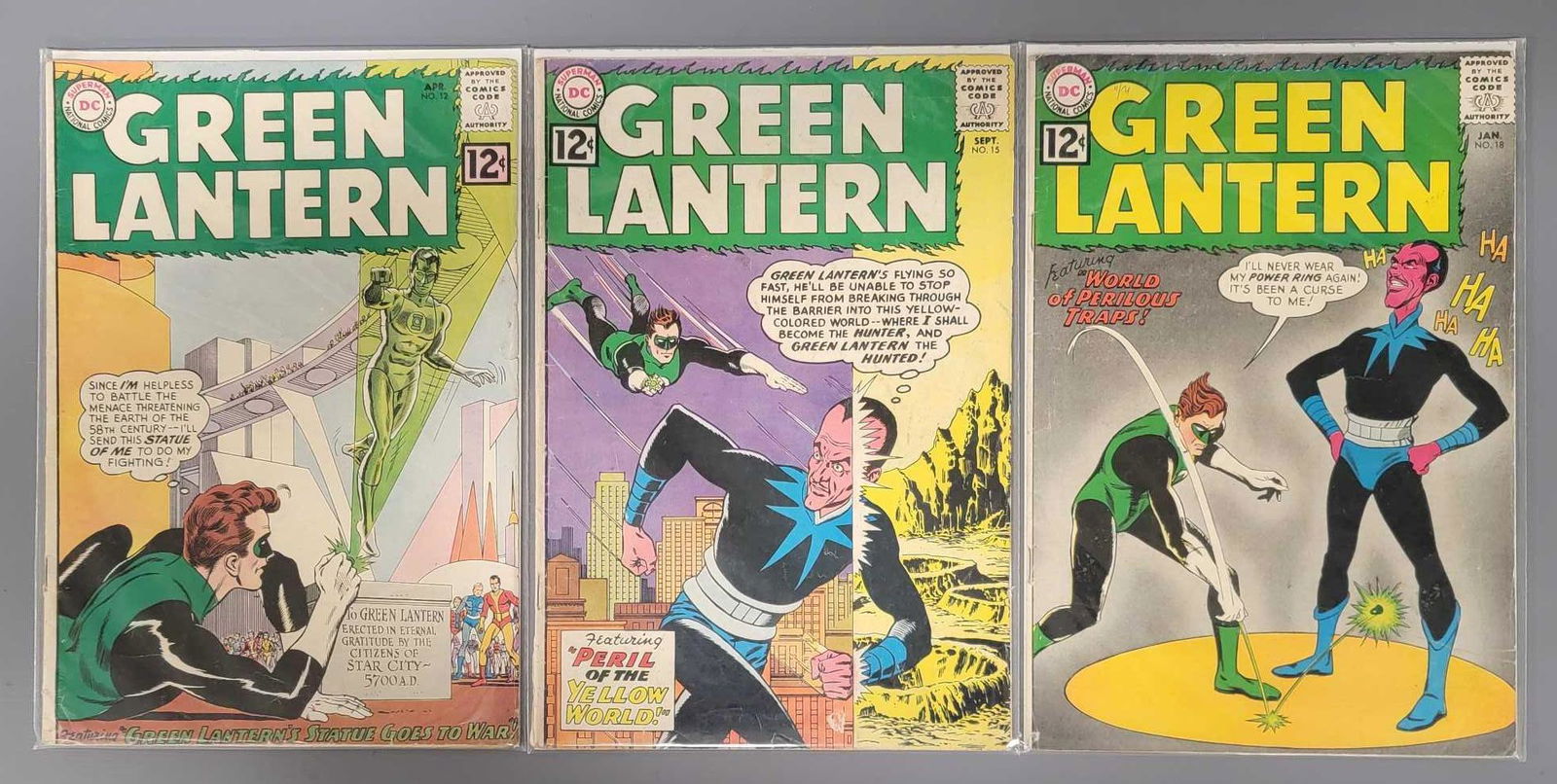 Three DC Green Lantern comics 12 15 and 18 (1 of 5)