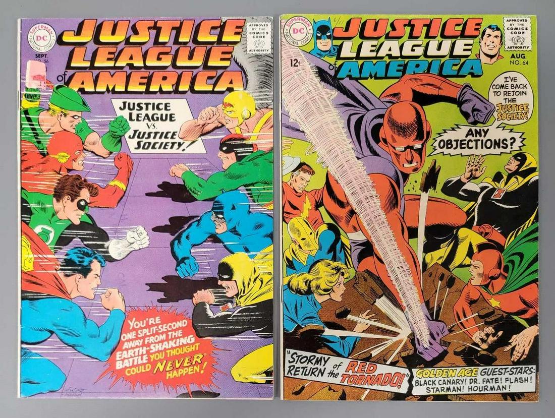 Two DC Justice League of America comics 56 and 64 (1 of 17)