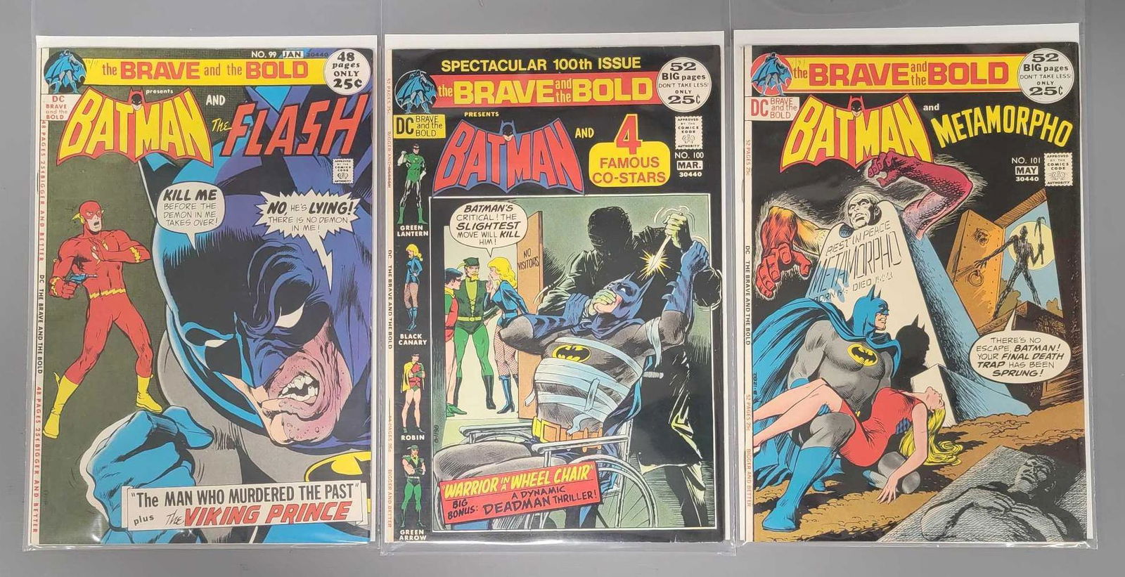 Three DC The Brave and the Bold comics 99 100 and 101 (1 of 4)