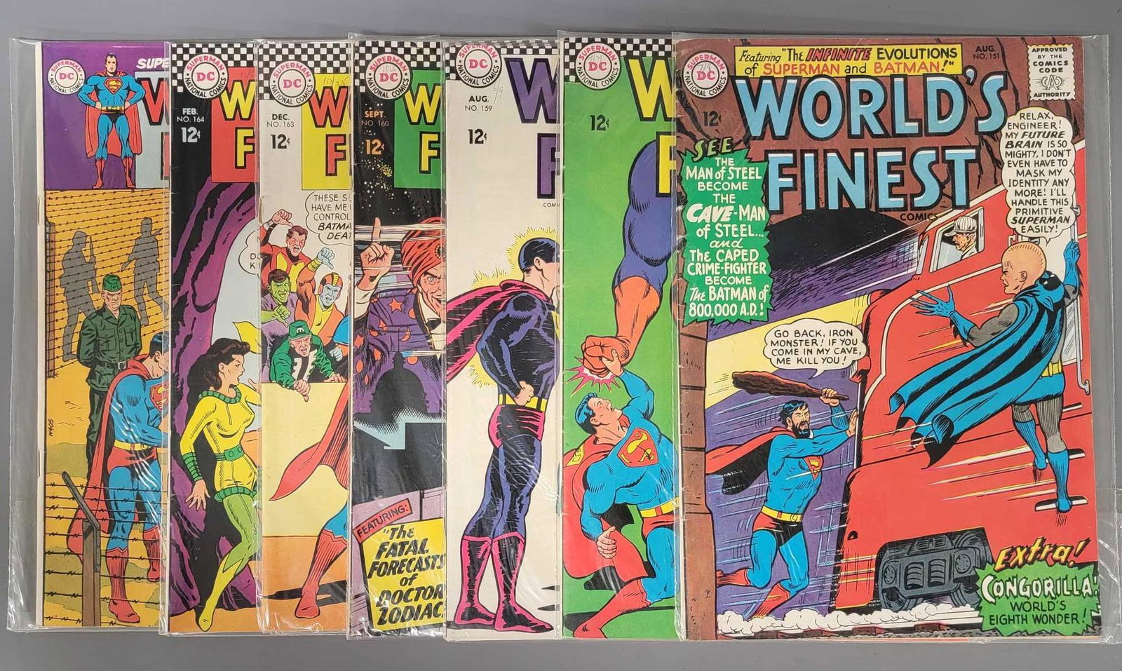 Seven Worlds Finest comics 151 158 159 160 163 164and 192 (1 of 4)