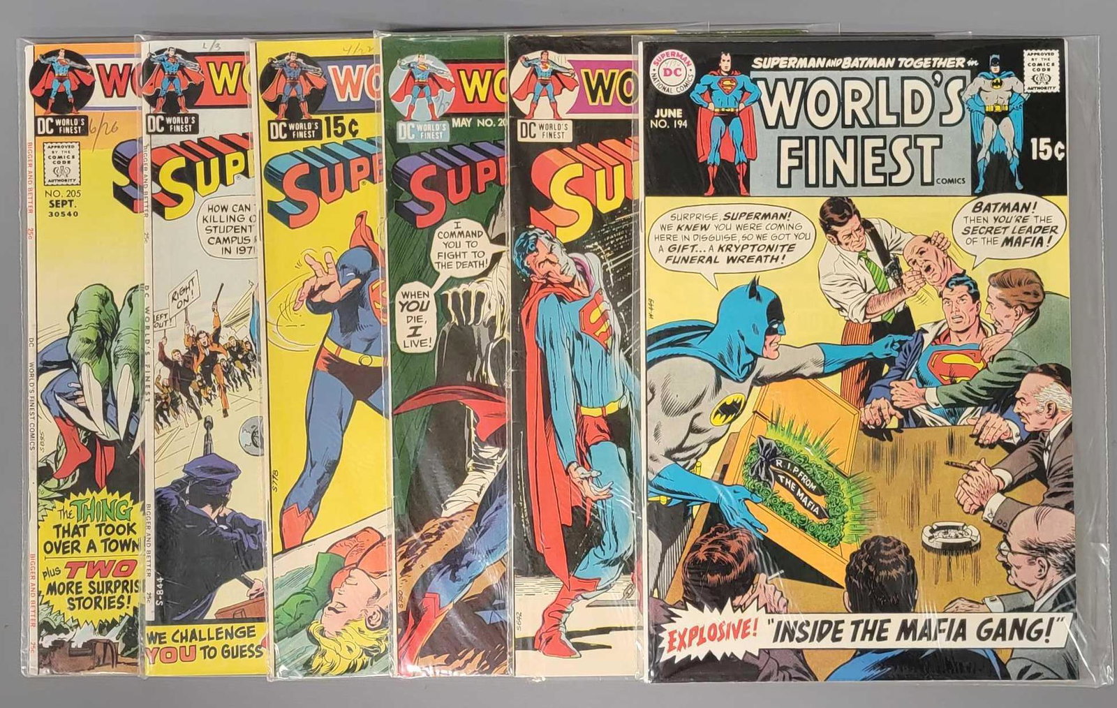 Six Worlds Finest comics 194 200 202 203 204 and 205 (1 of 4)