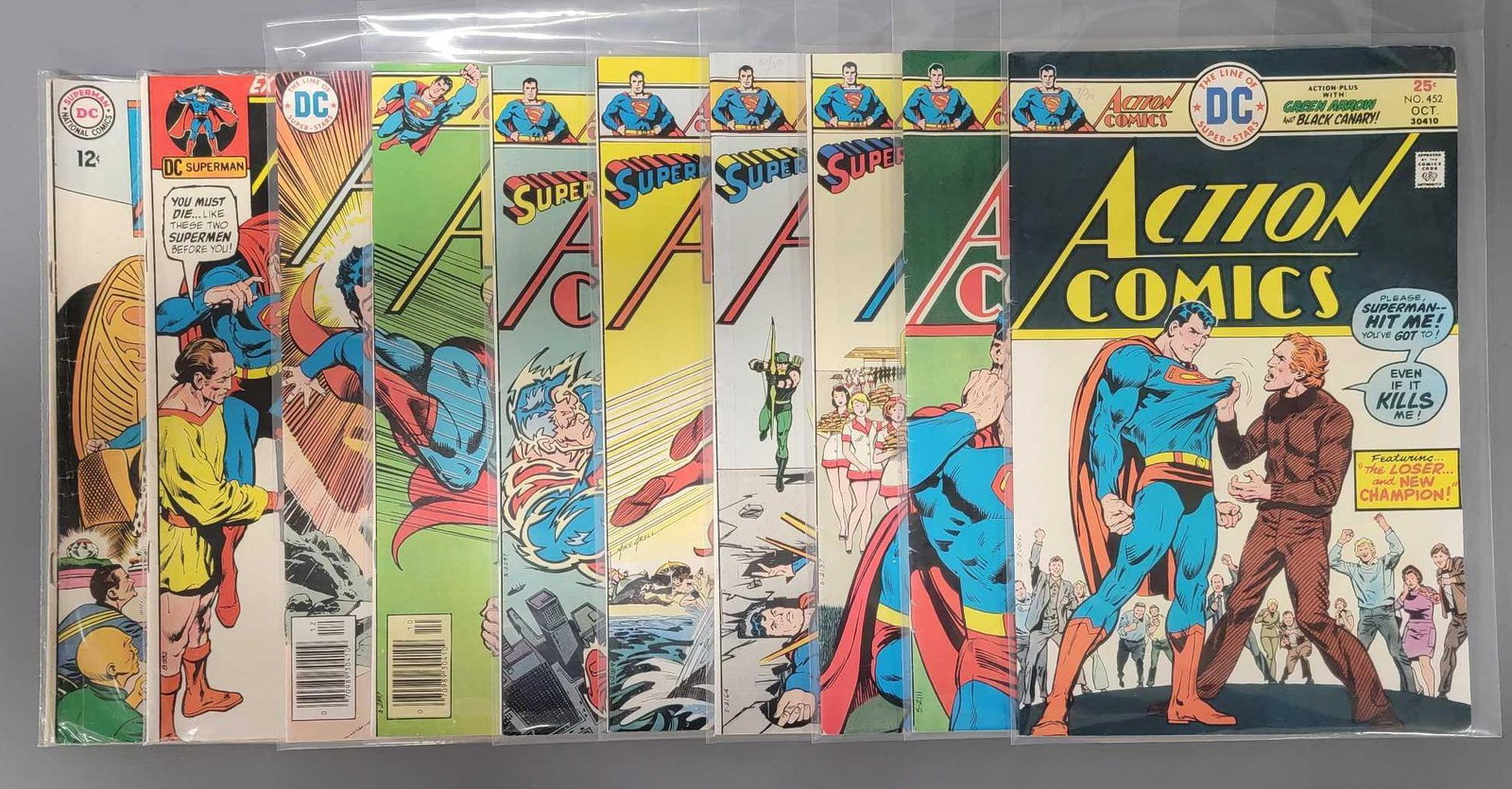 Ten Action Comics 452-456 458 464 466 399 and 311 (1 of 4)