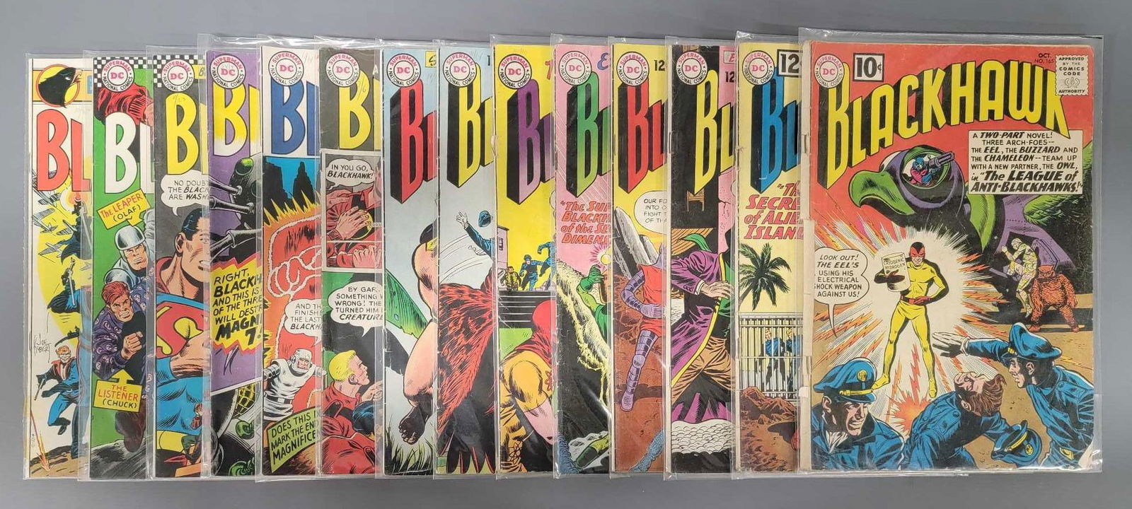 Fourteen DC Blackhawk comics 165 171 182 185-186 191-193 212 215 217 228 230 and 244 (1 of 4)
