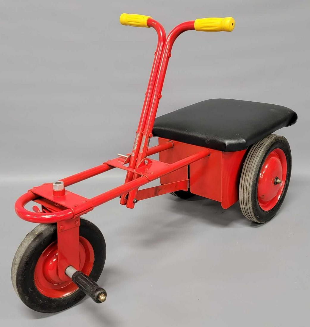 Restored vintage hand operated chain drive Irish Mail cart Oct 29