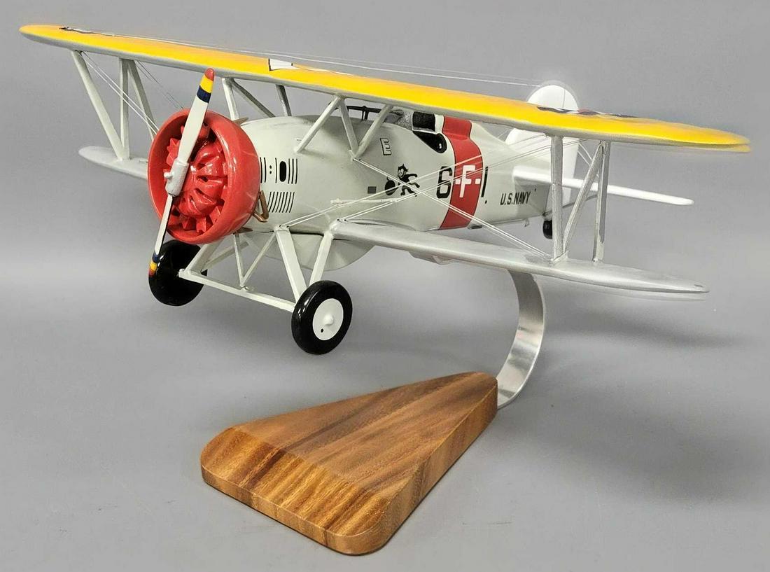 US Navy Boeing F4B-4 Felix the Cat bi-plane desk model with stand (1 of 8)
