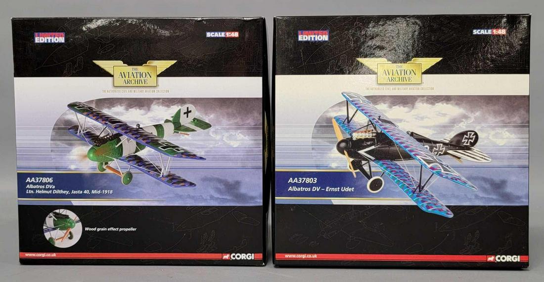 Two Corgi The Aviation Archive 1/48 scale model planes in original boxes (1 of 4)