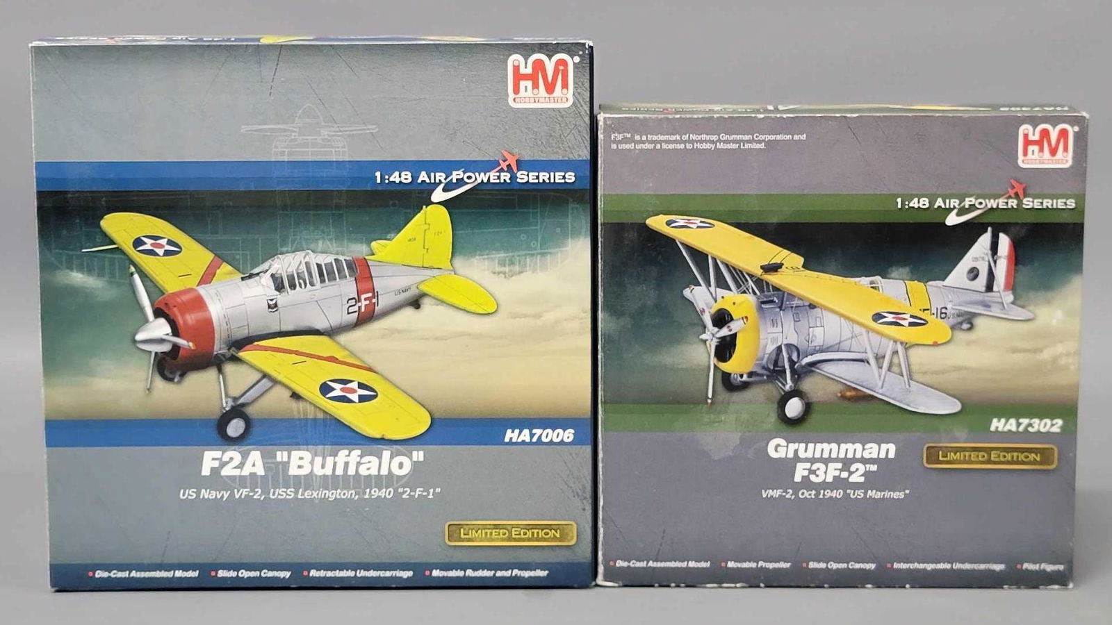 Two Hobbymaster Air Power Series 1/48 scale planes in original boxes (1 of 5)