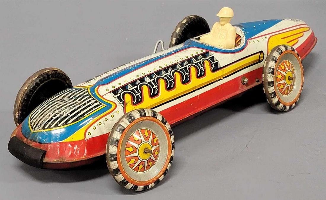 MARX  Rocket TIN Litho Wind-Up Race Car (1 of 9)