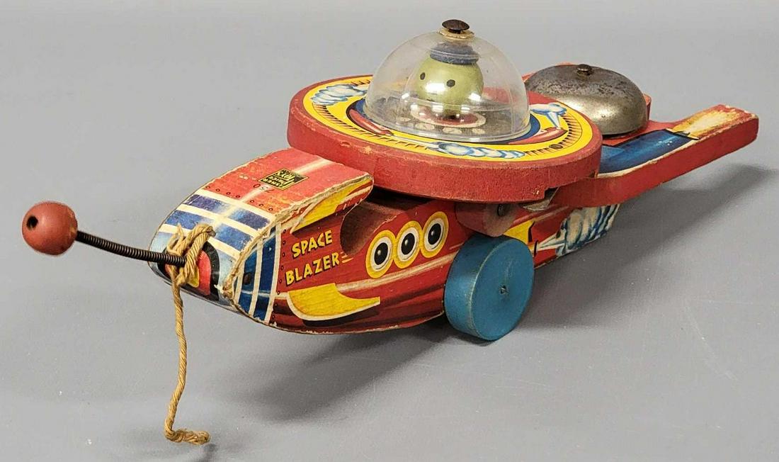 Vintage 1950's Fisher Price #750 Space Blazer Pull Toy (1 of 7)