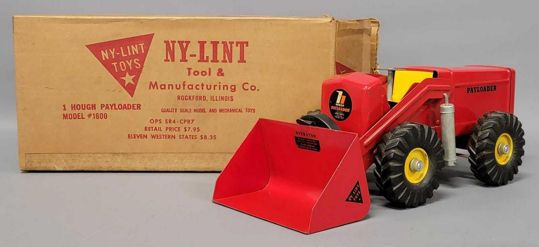 All original Ny-lint Toys pressed steel 1 Hough Payloader #1600 in original box (1 of 7)