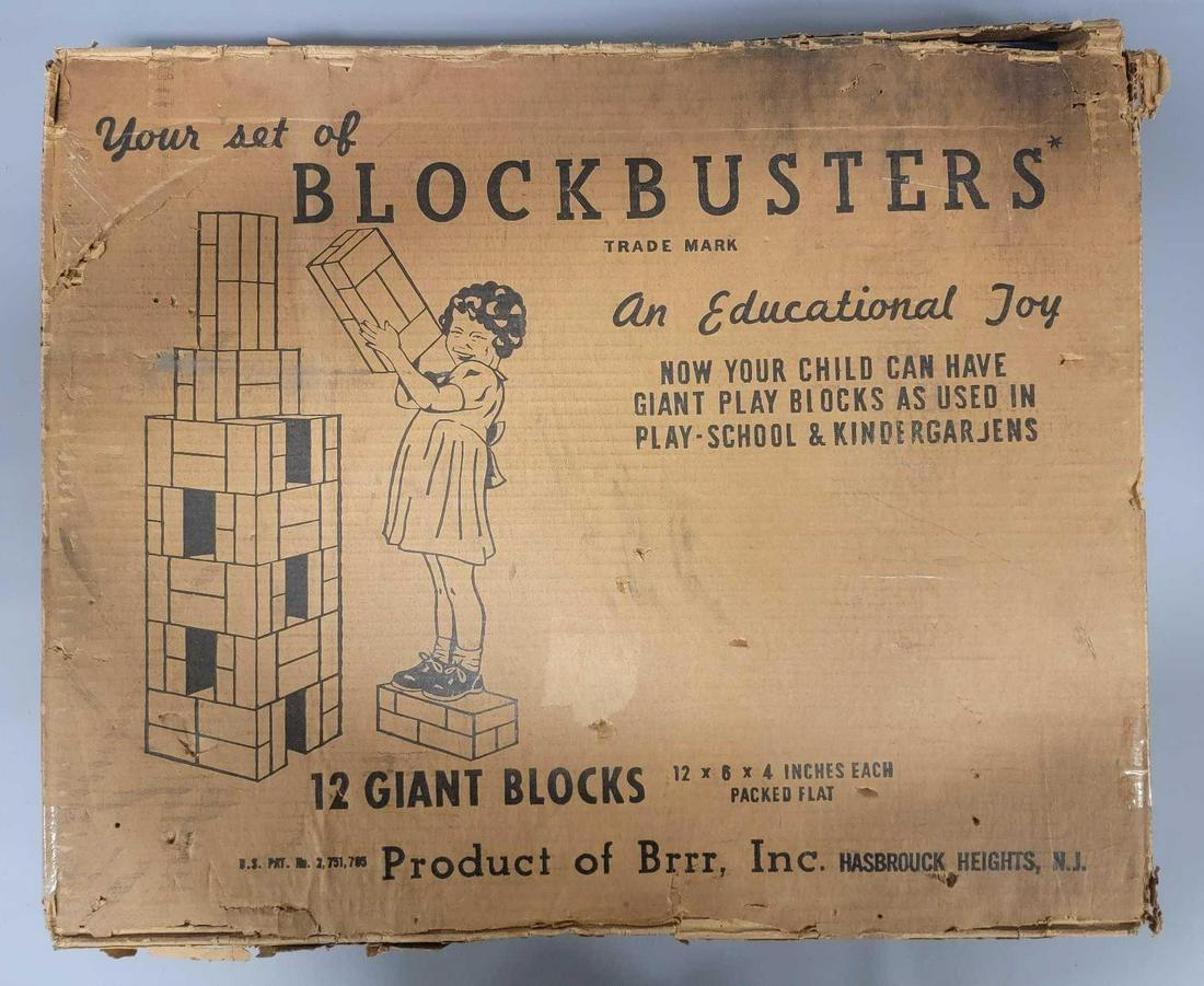 Vintage Blockbusters giant cardboard blocks by Brrr Inc factory sealed (1 of 4)