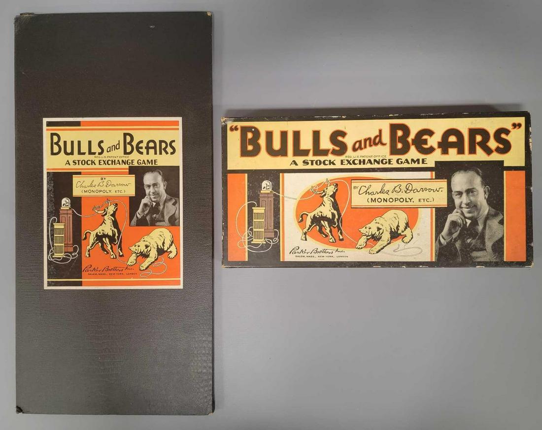 Parker Brothers 1936 Bulls and Bears stock exchange board game (1 of 13)