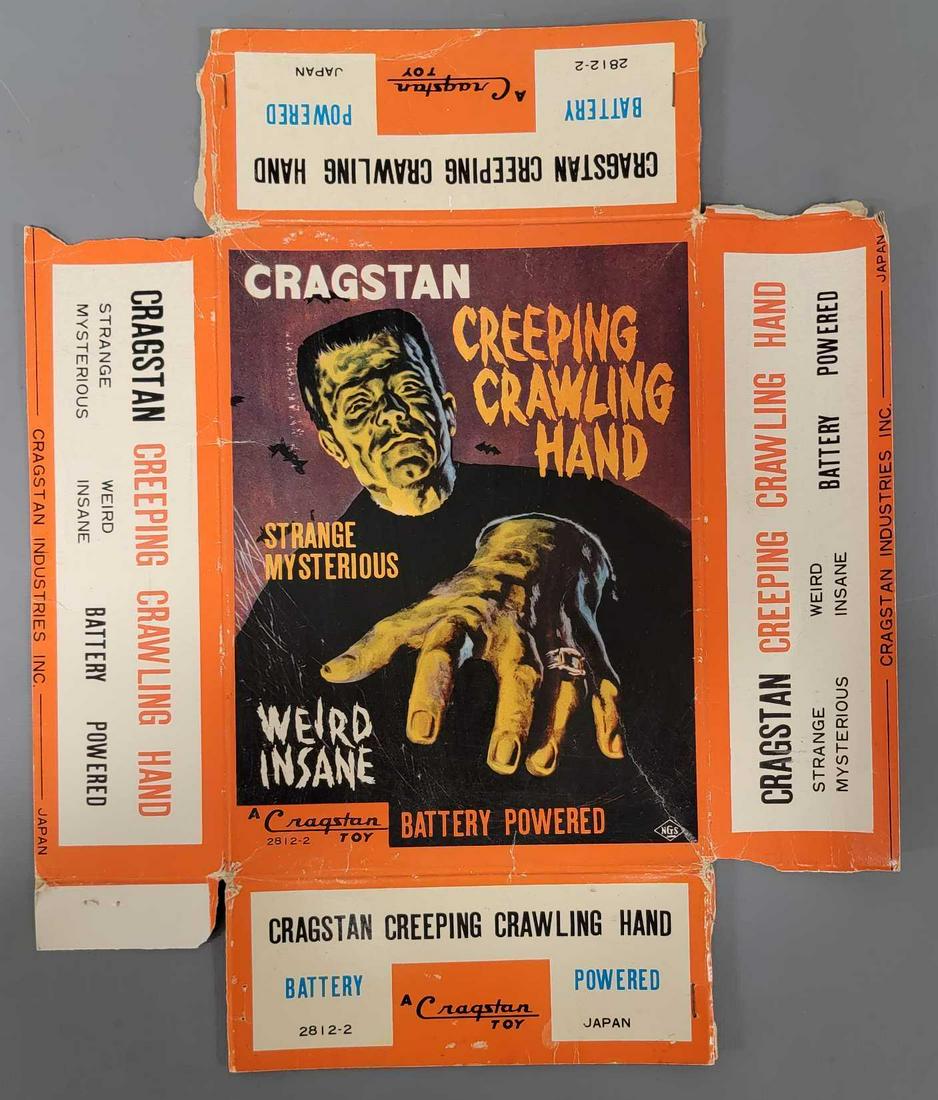 Rare Vintage Cragstan toys Creeping Crawling Hand box top only (1 of 3)