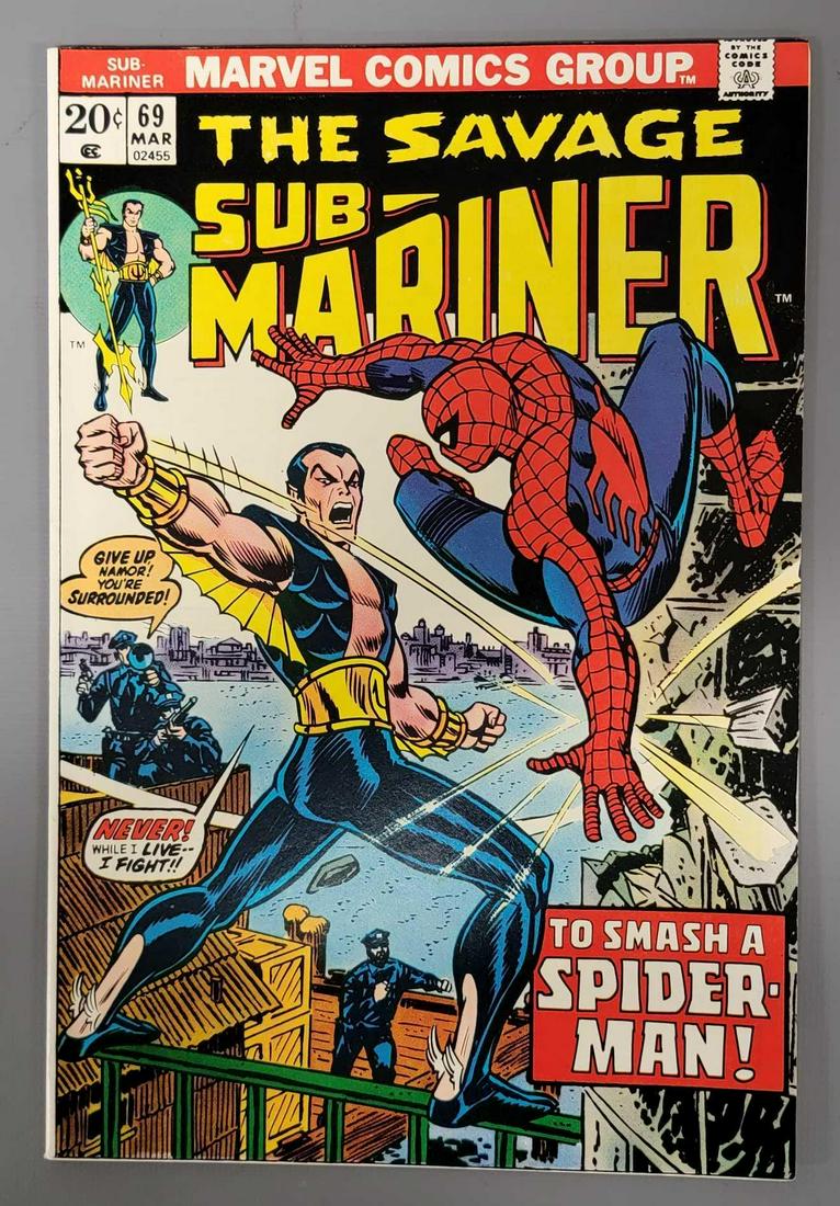 Marvel Sub-Mariner comic #69 the Savage Sub-Mariner (1 of 8)