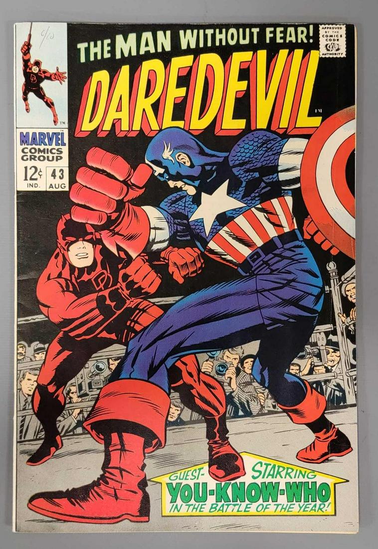Marvel Daredevil #43 with Captain America (1 of 8)