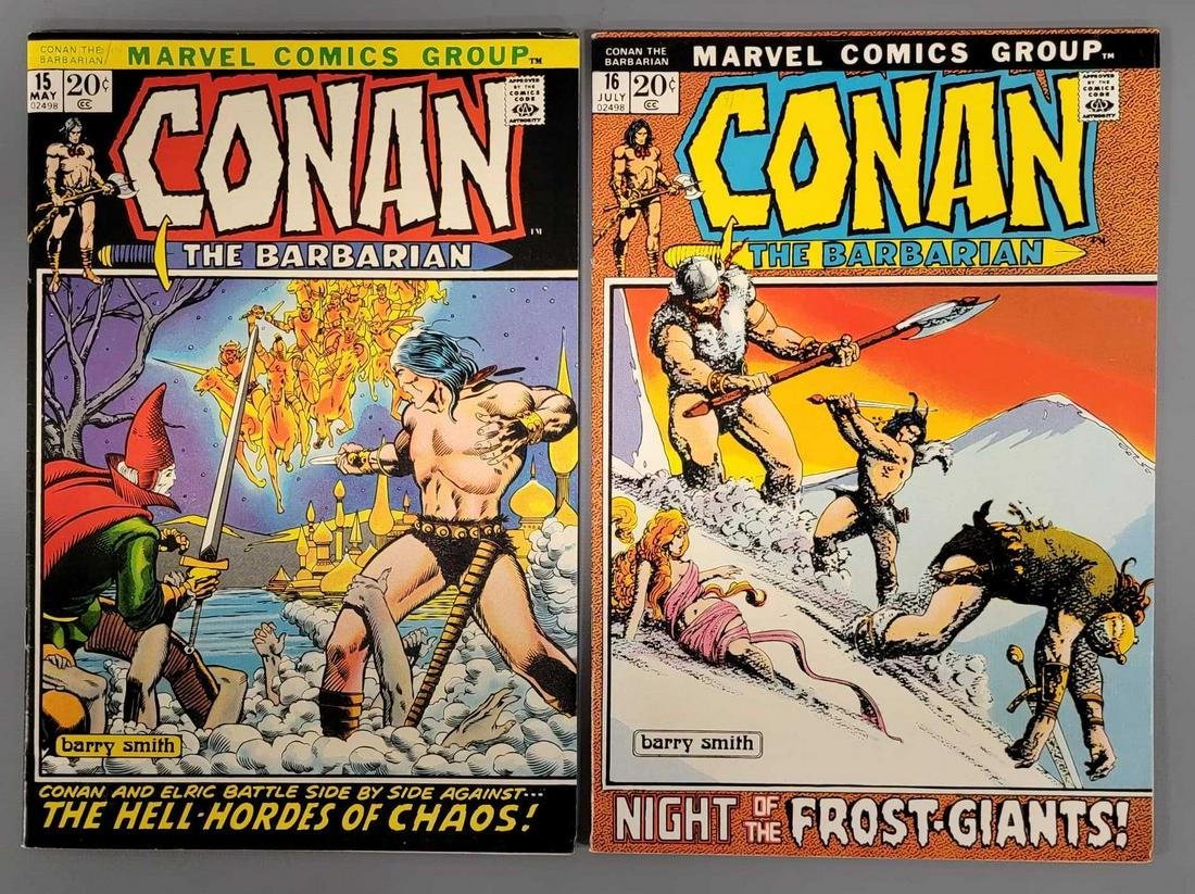 Two Marvel Conan the Barbarian comics #s 15 and 16 (1 of 7)