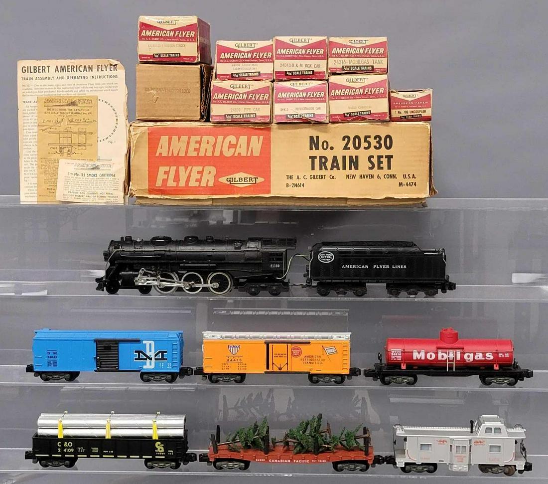 American Flyer Postwar S gauge 20530 NYC Steam freight set in original box (1 of 14)
