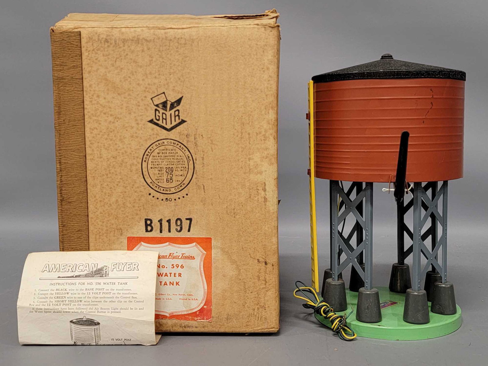 American Flyer 596 operating Water Tank in Original Box (1 of 9)