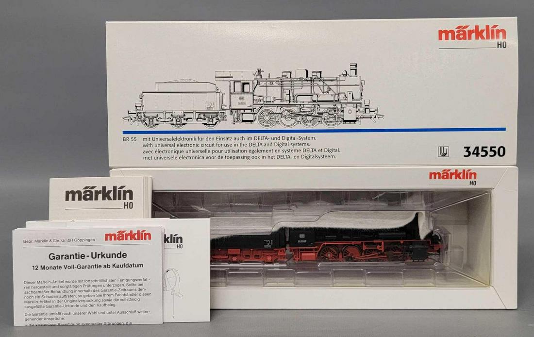 Marklin HO scale 34550 0-8-0 steam locomotive in original box (1 of 6)