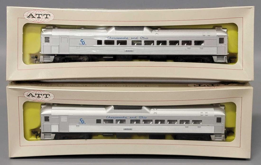 Two ATT HO scale RDC Chesapeake and Ohio passenger units in original boxes (1 of 4)