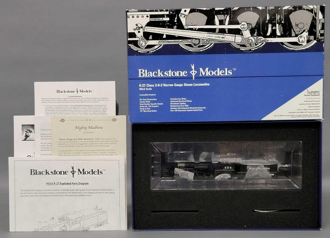 Blackstone Models HOn3 D&RGW K-27 2-8-2 steam locomotive in original box (1 of 8)