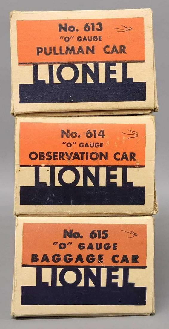 Lionel prewar O gauge 613 614 615 blue comet empty original boxes ONLY (1 of 6)