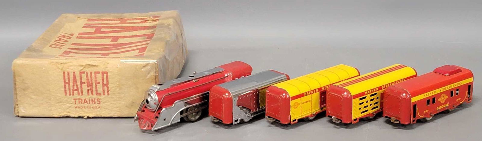 Hafner O gauge steam freight set in original box (1 of 9)