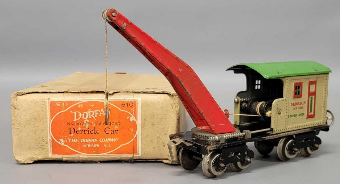 Dorfan O gauge 610 derrick crane in original box (1 of 9)