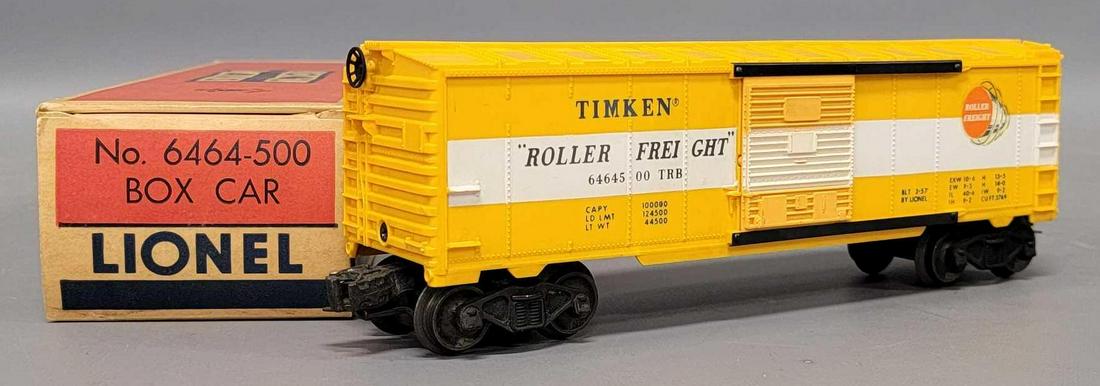 Lionel postwar O 6464-500 Timken box car in original box (1 of 9)