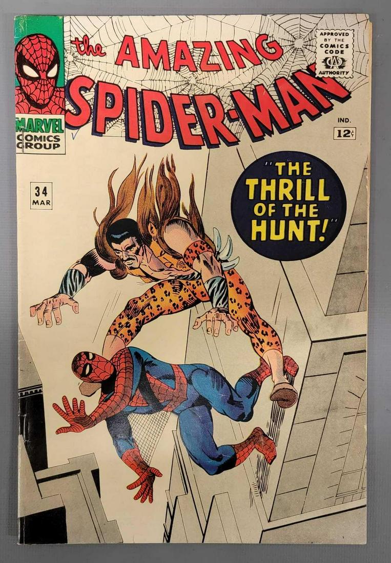 Amazing Spider-man 34 2nd appearance of Gwen Stacy Harry Osborn: Amazing Spider-man 34, 2nd appearance of Gwen Stacy and 2nd appearance of Harry Osborn, as seen in the photos.