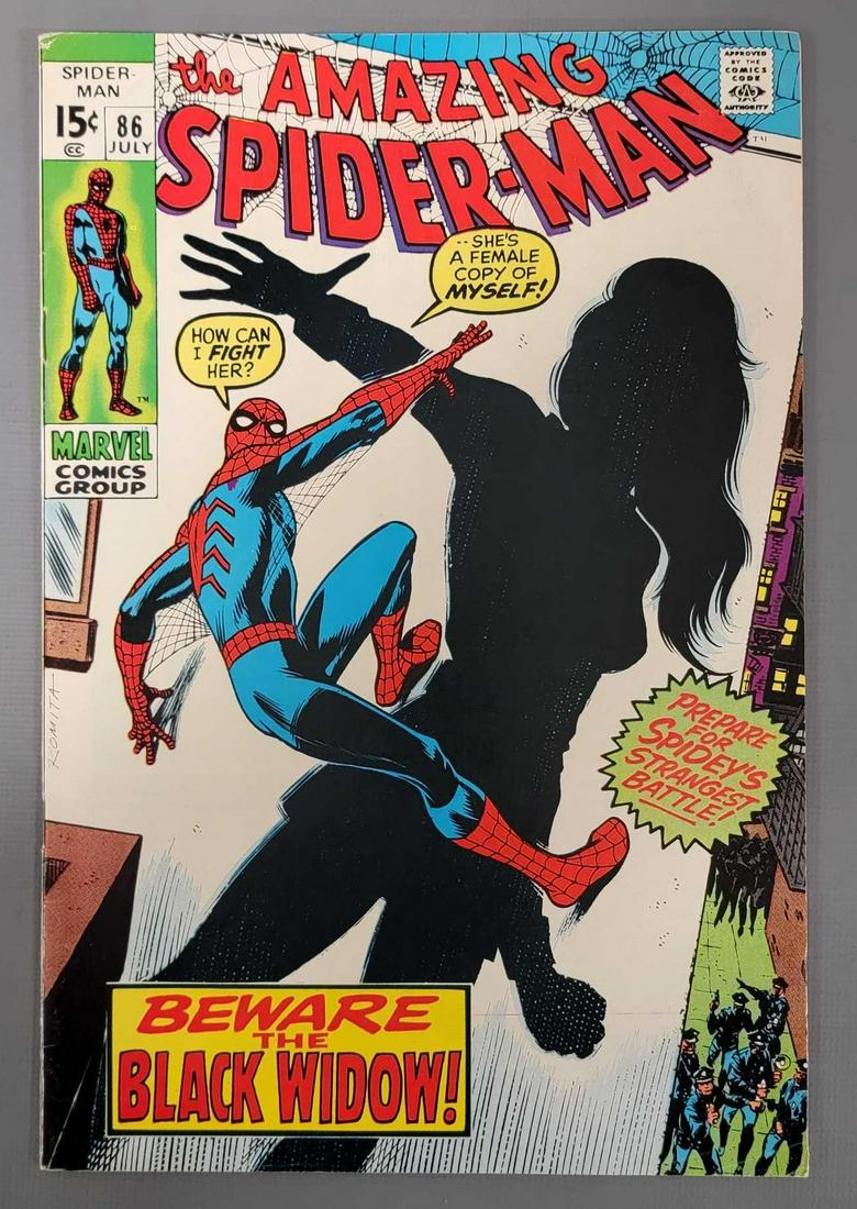 Amazing Spider-man 86 debut of Black Widow's skin tight costume (1 of 8)