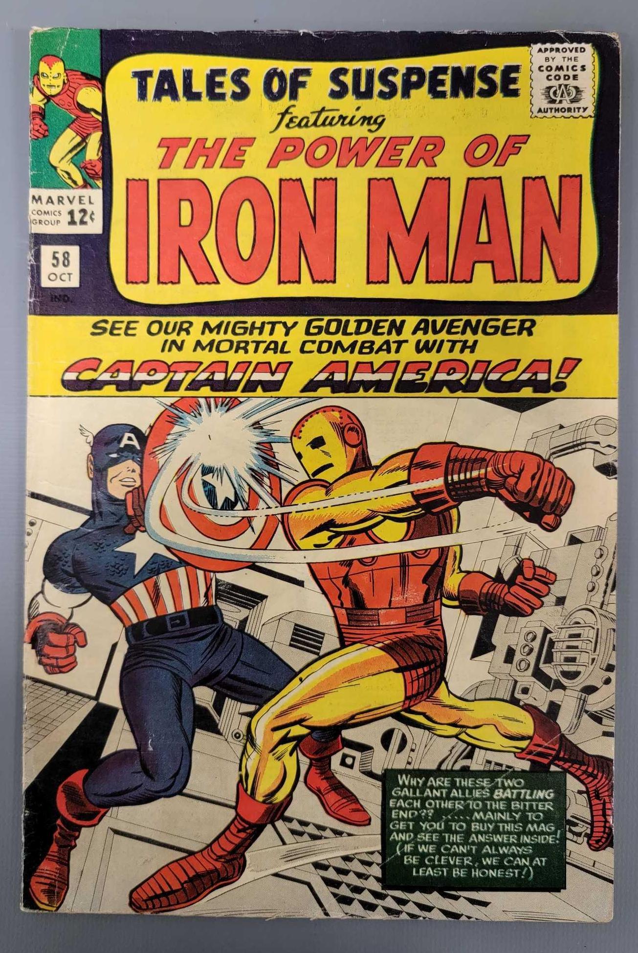 Tales of Suspense 58 2nd appearance of Kraven the Hunter, classic battle vs Captain America (1 of 8)