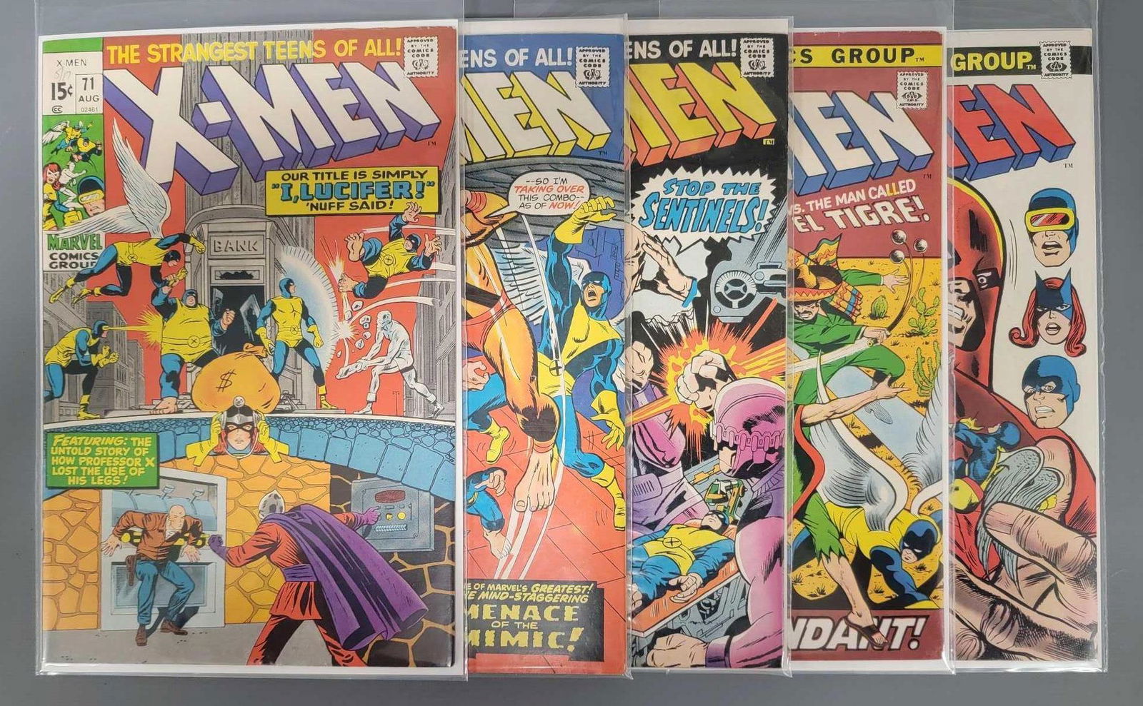 Five X-Men issues 68 69 71 73 81 (1 of 3)