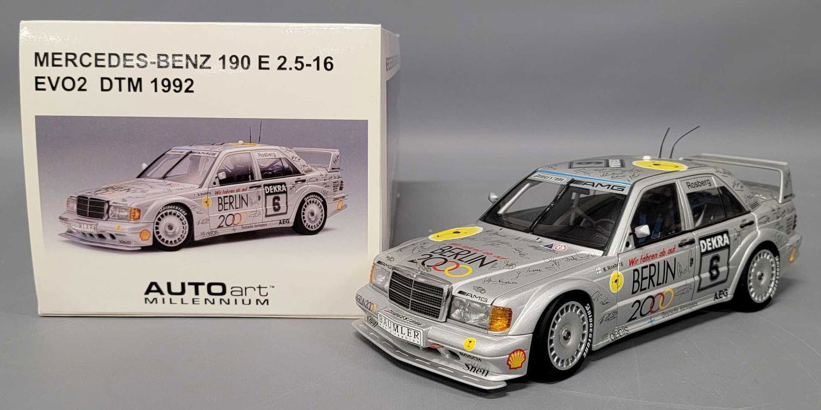 Auto Art Millennium 1:18 Scale Mercedes Benz 190 E 2.5 16 Evo2 Dtm