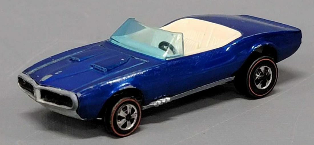 Redline Hot Wheels blue HK custom Firebird with white interior (1 of 7)