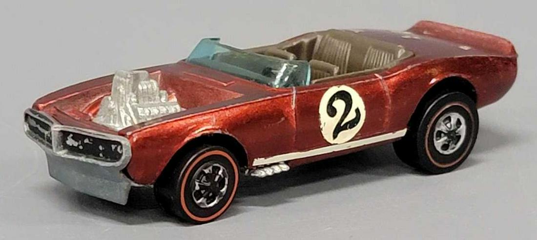 Redline Hot Wheels red Light My Firebird: Redline Hot Wheels red Light My Firebird, car is clean with light play wear and kid applied stickers and a shiny base as seen in the photos.