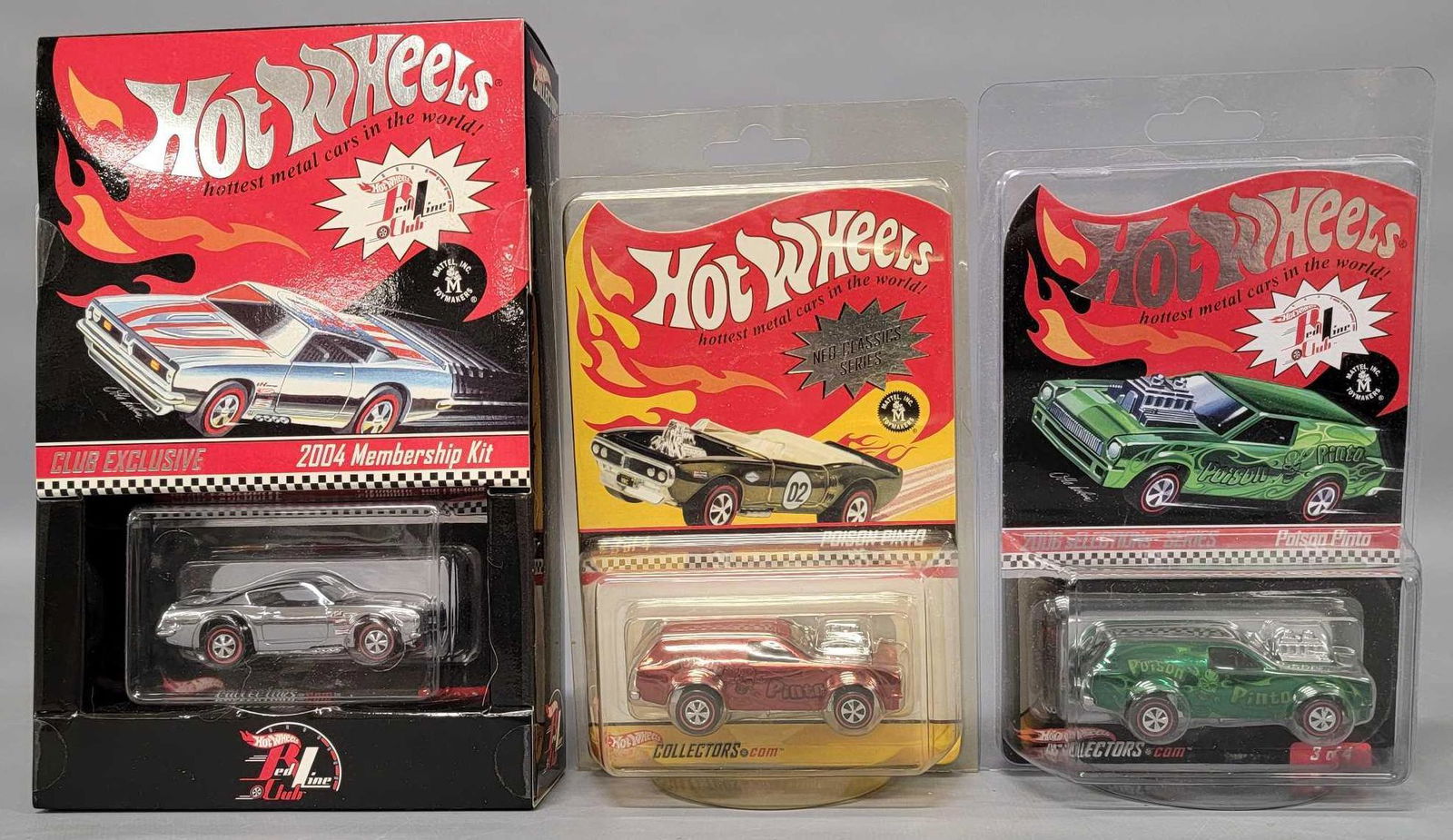 Three Hot Wheels RLC cars on sealed blister cards with two protectors (1 of 5)