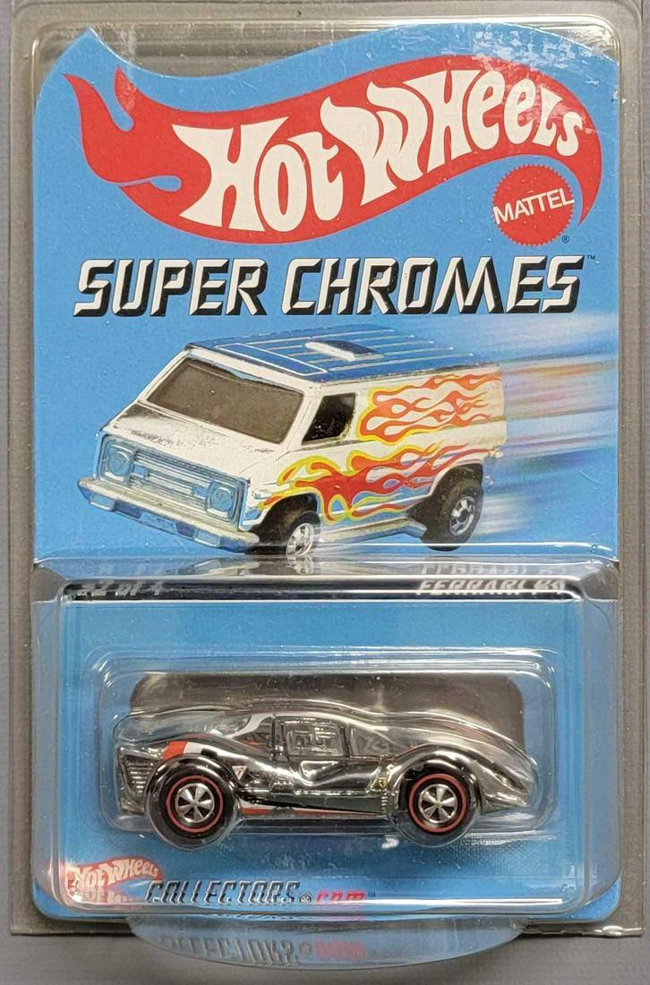 Hot Wheels RLC Super Chromes Ferraro P4 on sealed blister with protector (1 of 7)