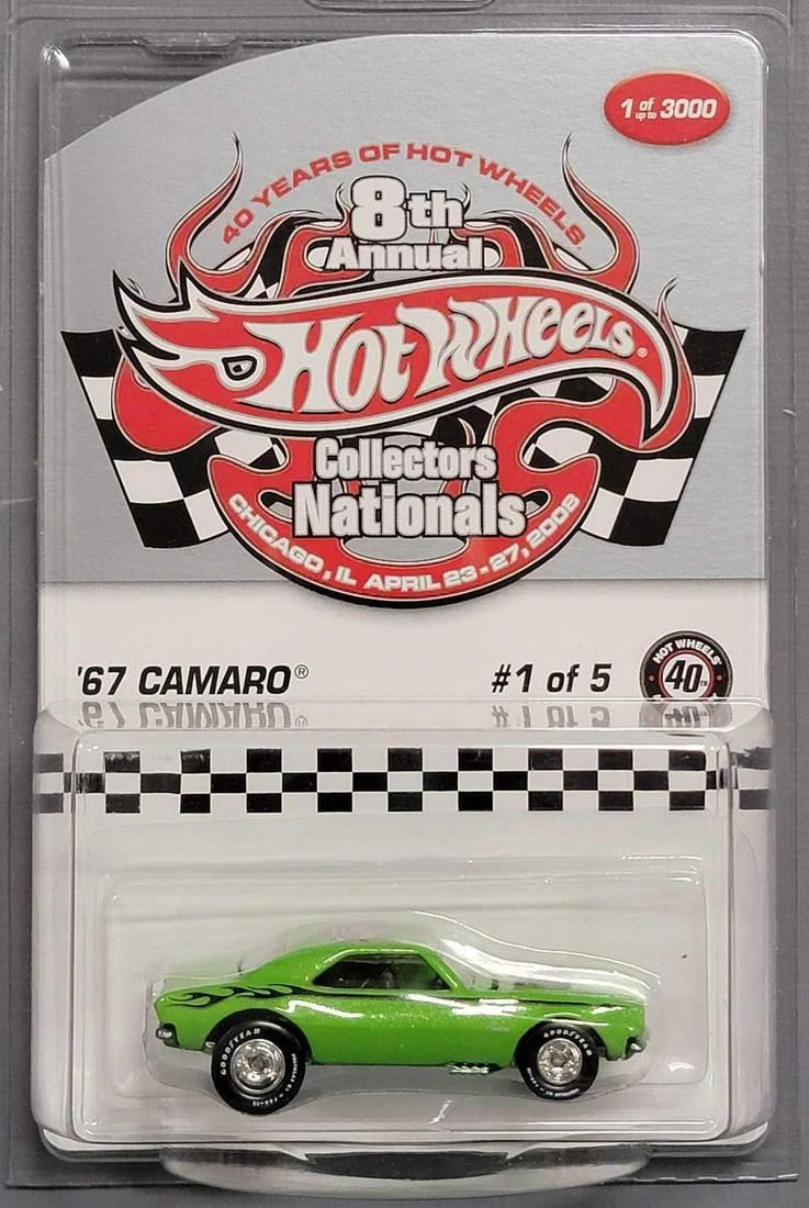 Hot Wheels 8th Nationals '67 Camaro on sealed blister card with protector (1 of 7)