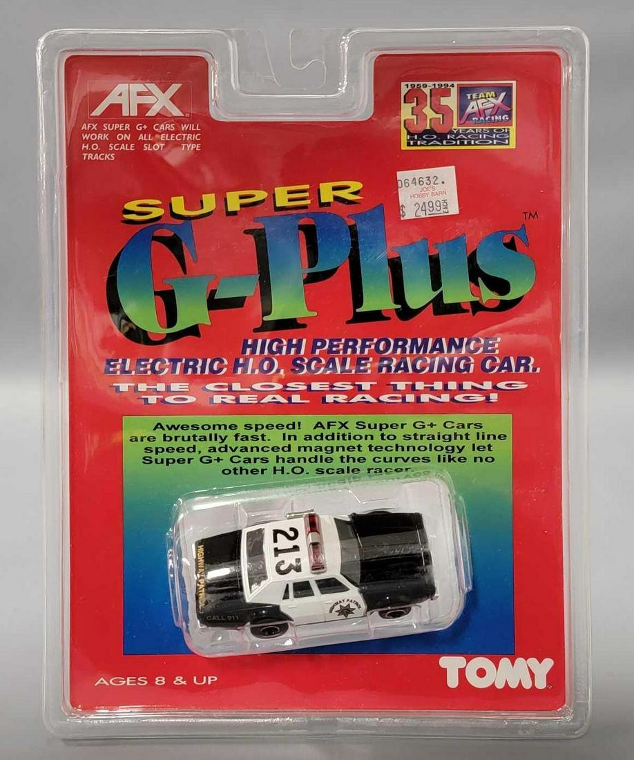 Tomy AFX Super G Plus Highway Patrol 213 HO slot car MOC (1 of 3)