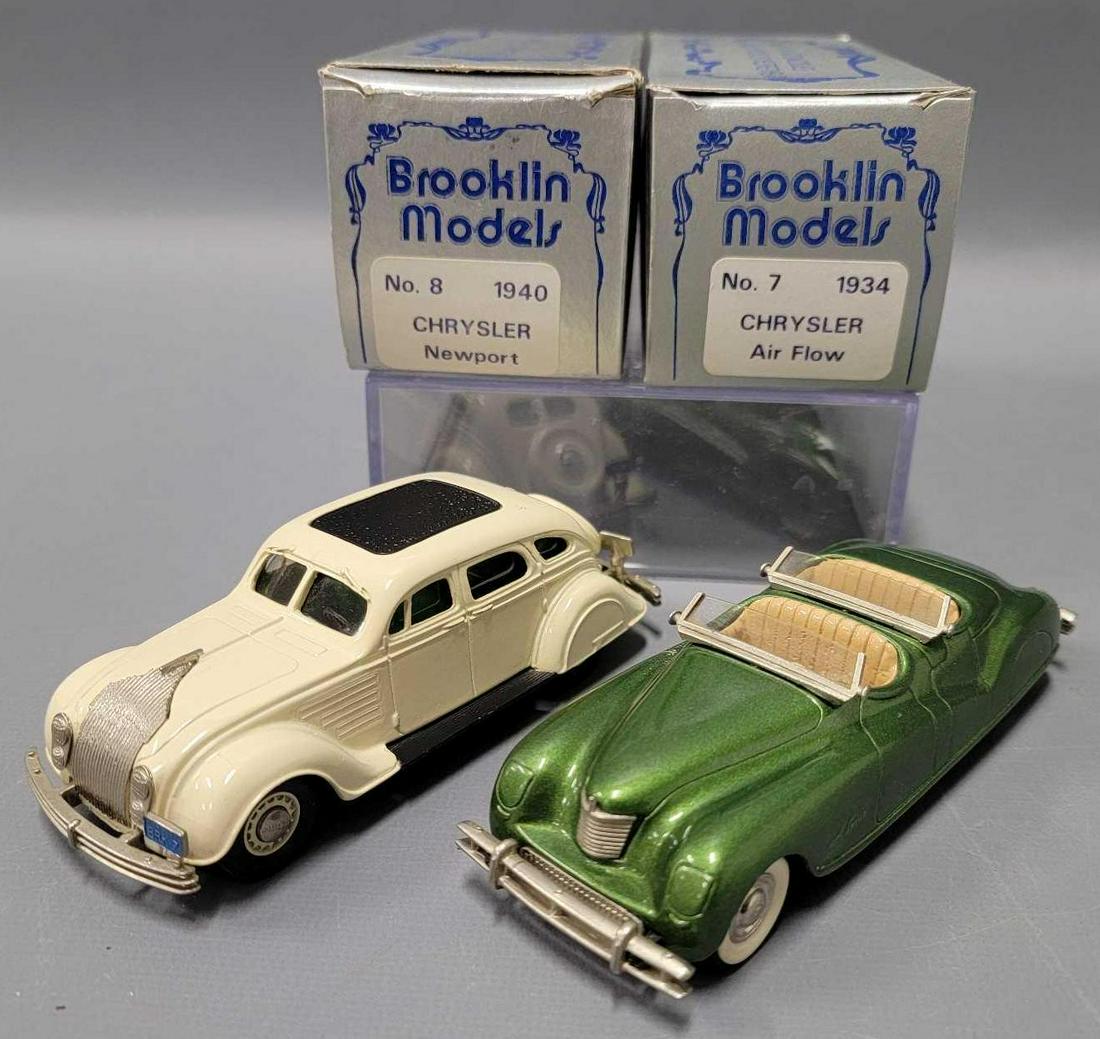 Brooklin 1/43 scale 1934 Chrysler Air Flow 1940 Newport die cast in original boxes (1 of 7)