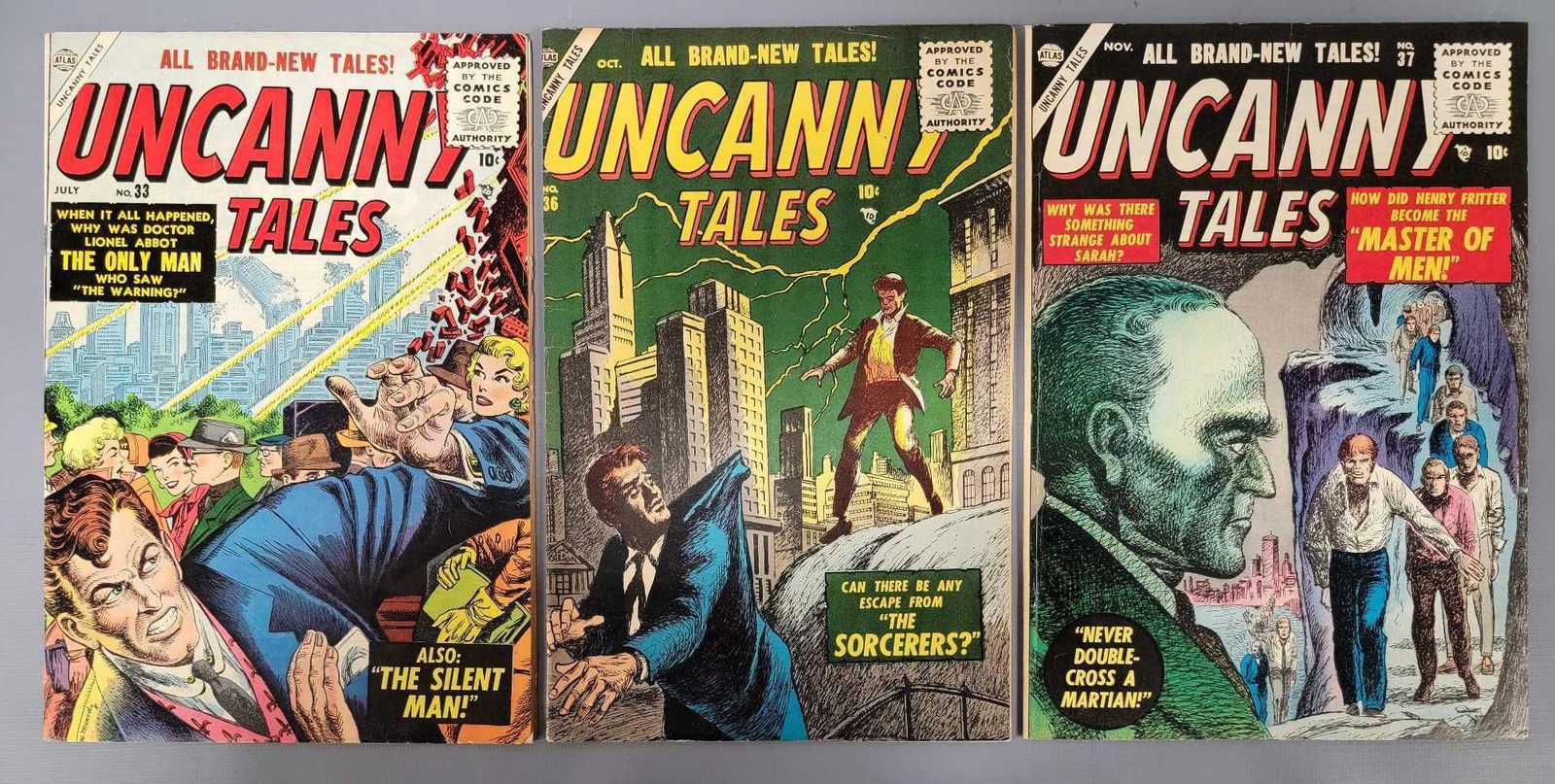 Uncanny Tales 33, 36, 37 (Atlas) 1955 John Forte (1 of 5)