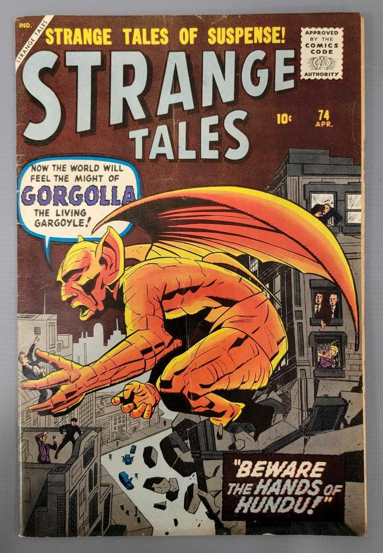 Strange Adventures 74 (Marvel) 1960 Kirby cover, 1st appearance of Gorgolla (1 of 8)